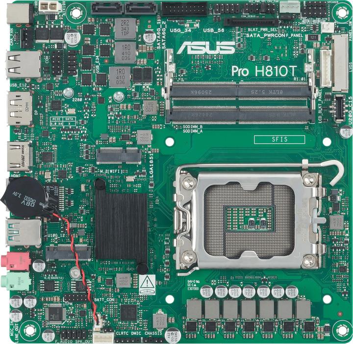 Produktbild ASUS MB PRO H810T-CSM (LGA 1851, Intel H810, Mini-ITX)