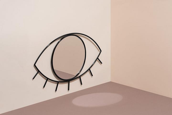 Image du produit Doiy Cyclops Wall Mirror M Size Black (35 x 25 cm)