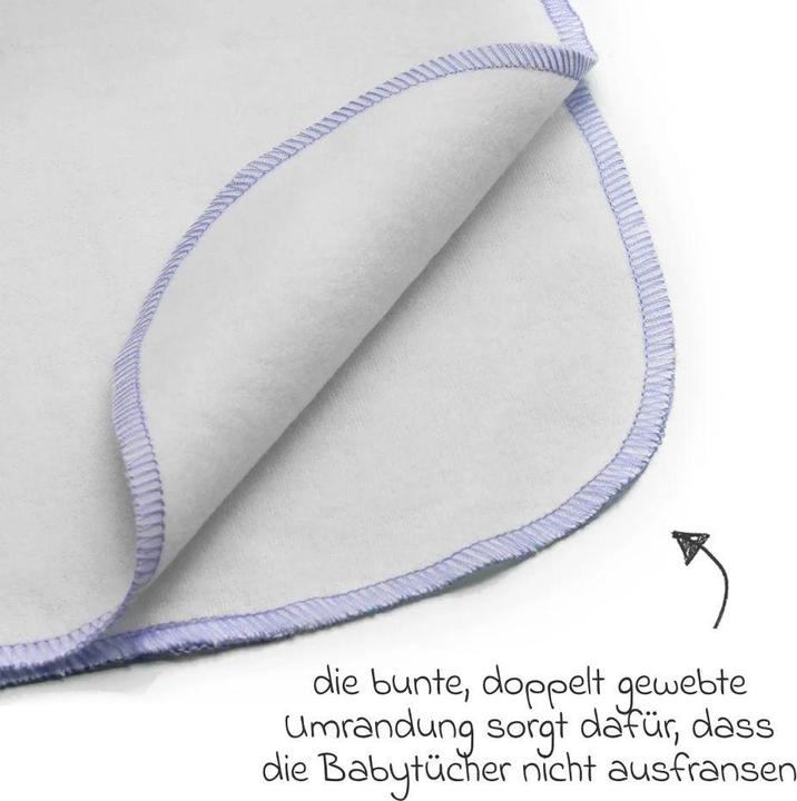 Actual product image Makian Molton flannel baby flannels 9 pack 30 x 30 cm (30 cm, 30 cm)