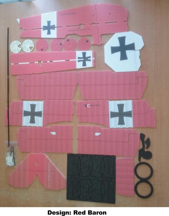 Immagine prodotto RC Factory RC-Factory Crack FOKKER Dr.1 Triplano Red Baron serie LITE (Acrobazia aerea)