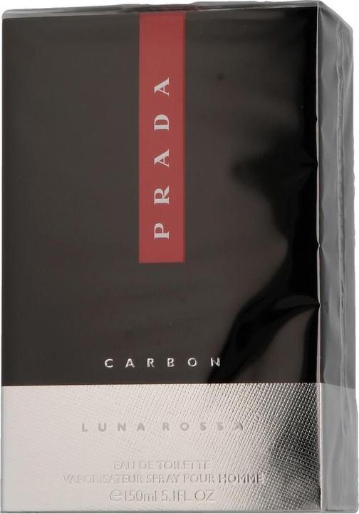 Actual product image Prada Luna Rossa Carbon by Eau de Toilette Spray 151 ml (Eau de toilette, 150 ml)