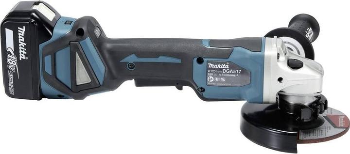 Actual product image Makita 18V Battery Angle Grinder DGA517RTJ (125 mm)