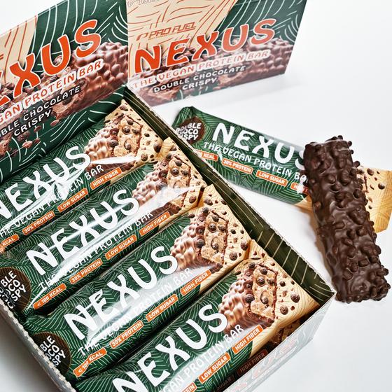 Produktbild ProFuel Pro Fuel Nexus Proteinriegel (12 x 30G) (Double Chocolate Crispy, 12 Stk., 360 g)