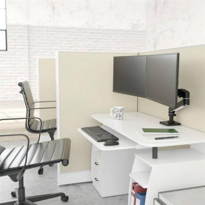 Image du produit Ergotron LX PRO ARM DUAL DIRECT DESK MOUNT black (Tables, 27")