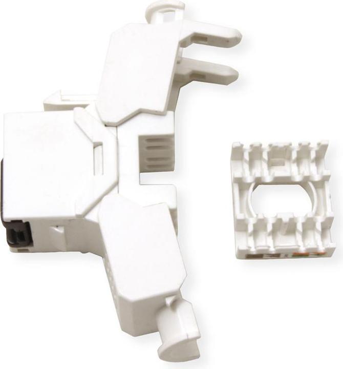 Produktbild Value Kat.6A Keystone, RJ-45, ungeschirmt, werkzeuglos, weiss (U/UTP, CAT6a, 0.02 m)