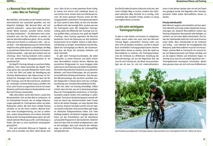 Nährwerte und Zutaten Rennrad-Training (Deutsch, Jochen Haar, 2023)