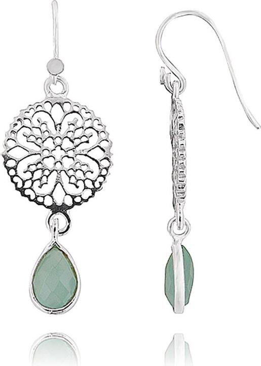 Leyda Ohrhänger Amulett (Silber 925, Stein)