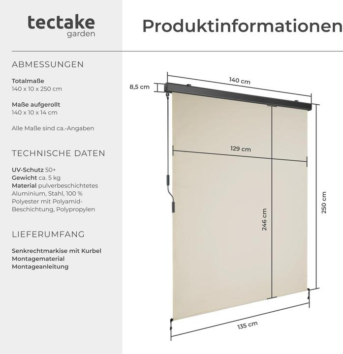 Produktbild tectake Eloise (1.40 m)