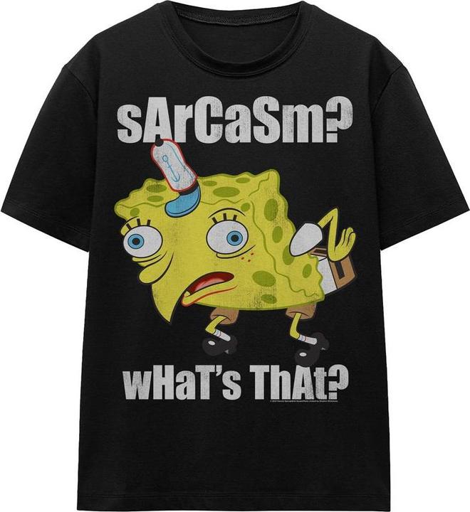 Spongebob Squarepants Sarcasm Meme TShirt (XL)