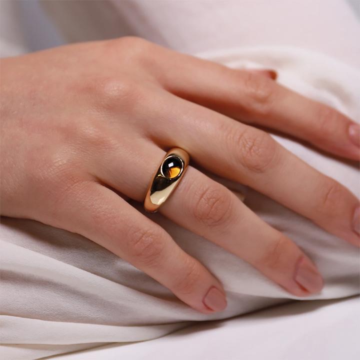 Immagine prodotto Ti Sento Milano Anello con cristallo marrone bicolore 12173TB (56, 925 Argento)