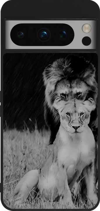 Produktbild PhoneLook Hülle Silikon schwarz Angry lions (Google Pixel 8 Pro)