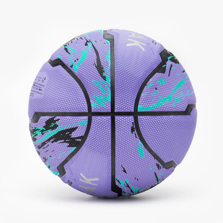 Actual product image Tarmak Basketball size 6 - R500 purple/turquoise (6)
