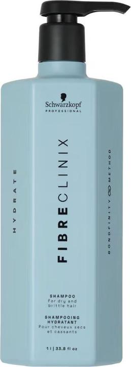Actual product image Schwarzkopf Fibre Clinix - Hydrate Shampoo (1000 ml, Liquid shampoo)