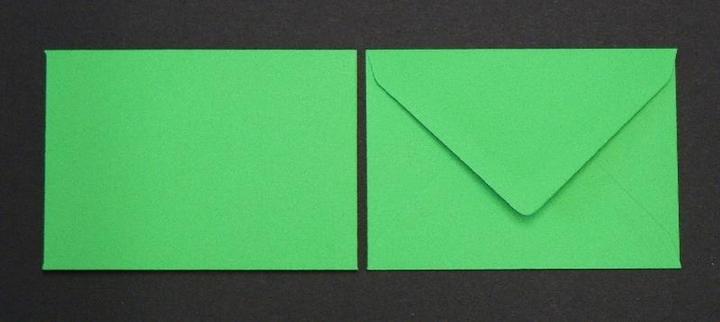 Produktbild Blanke Briefumschläge 90x140mm 120g/qm gummiert VE=100 Stück smaragd (100 x)