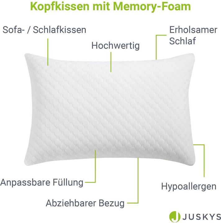 Produktbild Juskys Kopfkissen (40 x 60 cm)