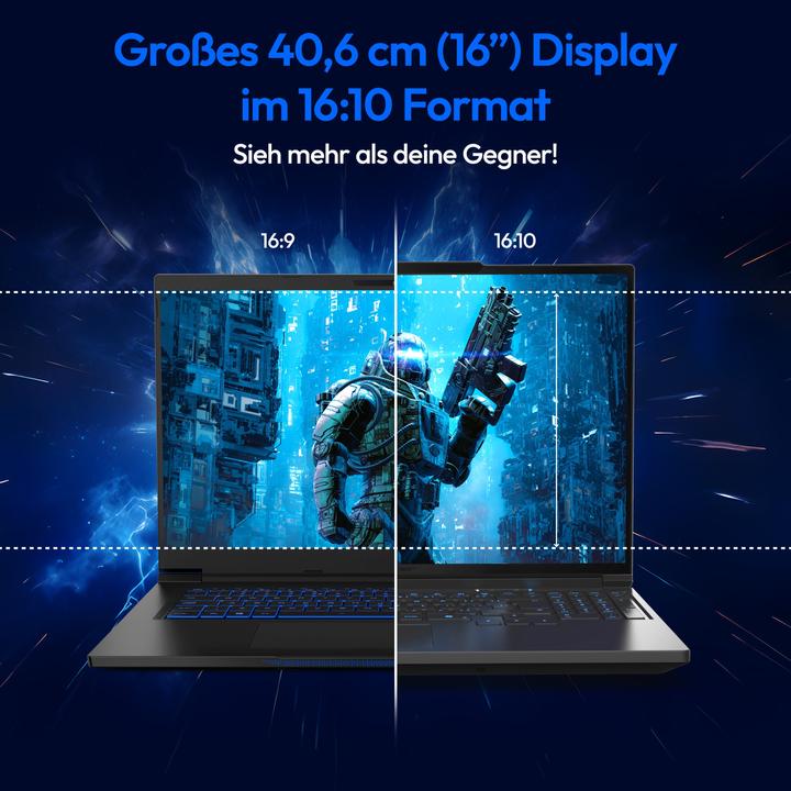 Immagine prodotto Medion ERAZER Major 16 X1 High-End Gaming Laptop (15.98", Intel Core Ultra 7 255HX, 32 GB, 2000 GB, Tastierino numerico)