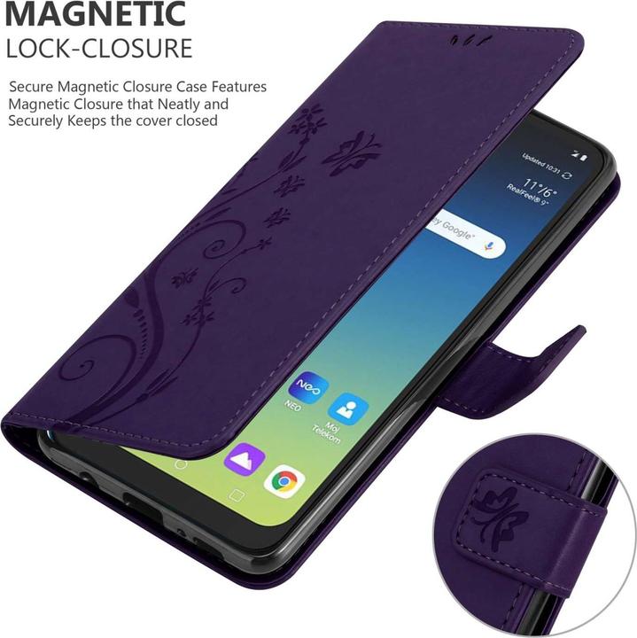 Actual product image Cadorabo Case for LG K40S Flower Book (Xiaomi Redmi K40s, K40s)