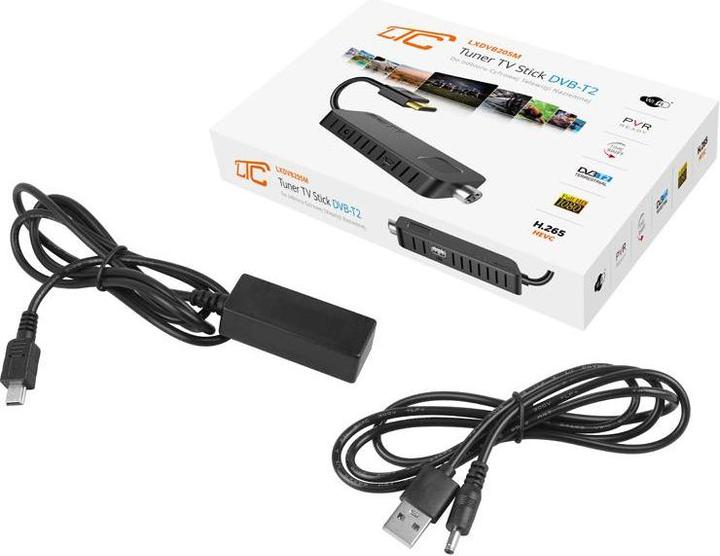 Produktbild Lasmex PS Tuner DVB-T-2 LTC TV naziemnej HD205M z pilotem programowalnym H.265, MIN (DVB-T2)
