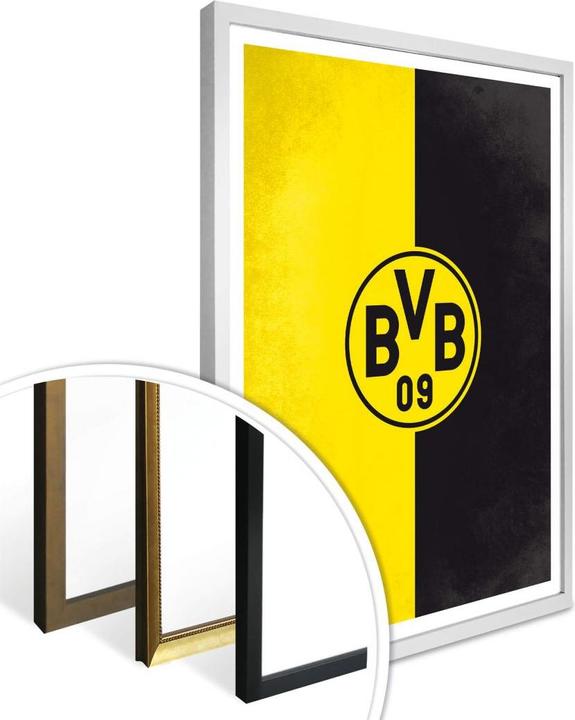 Produktbild Borussia Dortmund BVB Logo Gelb Schwarz (60 x 80 cm)