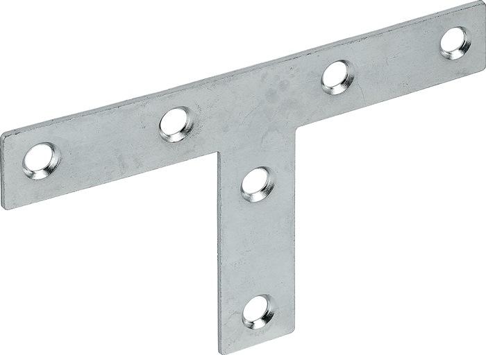 Image du produit Vormann Cornière plate longueur 70 mm largeur 16 mm épaisseur 1,5 mm acier zingué bleu (Angle plat en T, 50 pcs)