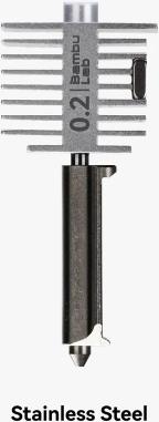 Immagine prodotto Bambu Lab Hotend con ugello in acciaio cromato serie A1 (Accessori)