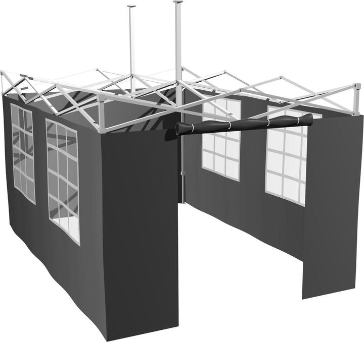 Grillfürst Seitenwände für 4,5 x 3m Grillpavillon / Gartenpavillon / Grillzelt 4er Set (450 cm, 450 cm)