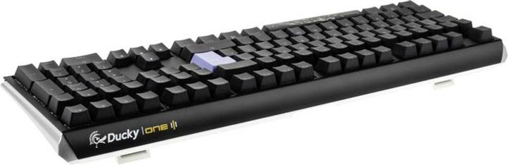 Produktbild Ducky One 3 Classic Black/White Gaming Tastatur, RGB LED - MX-Speed-Silver (DE, Kabelgebunden)