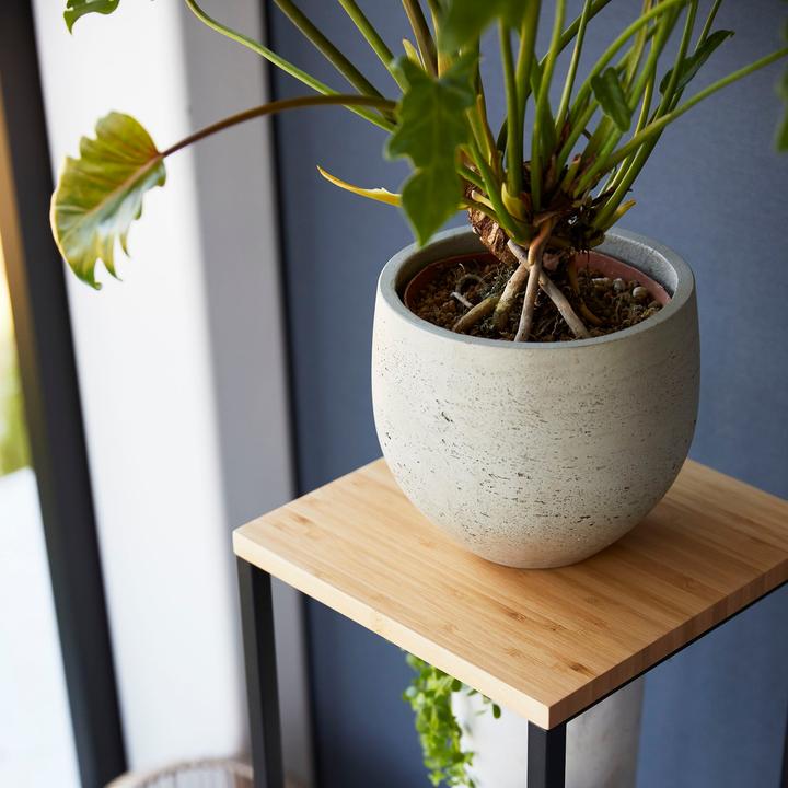 Actual product image Yamazaki 2-tier shelf with wooden top TOWER