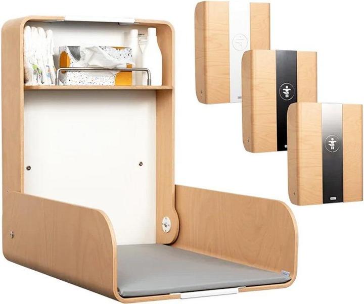Produktbild Timkid Wickeltisch Holz/Edelstahl Maxi Buche