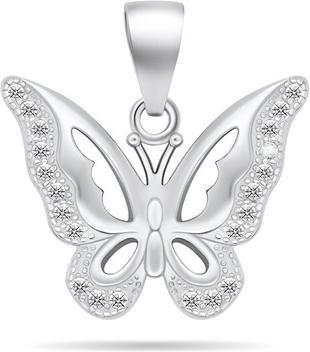Immagine prodotto Brilio Argento - Affascinante ciondolo in argento con zirconi Farfalla PT75W
