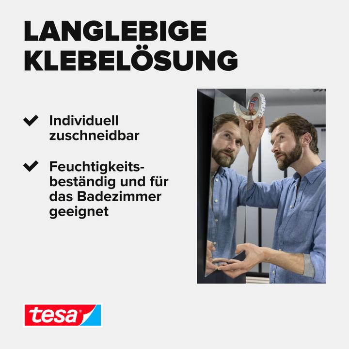 Nährwerte und Zutaten tesa Powerbond MIRROR doppelseitiges Montageband für Spiegel (38 mm)