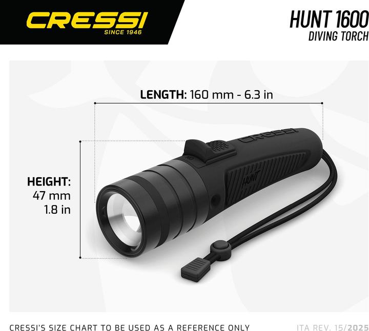 Produktbild Cressi Hunt 1600 Tauchlampe (1600 lm)