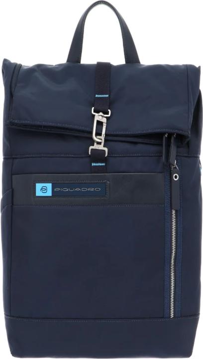 Immagine prodotto Piquadro Zaino Roll Top Porta PC PQ-BIOS, Leather Backpack, Blu Authentic