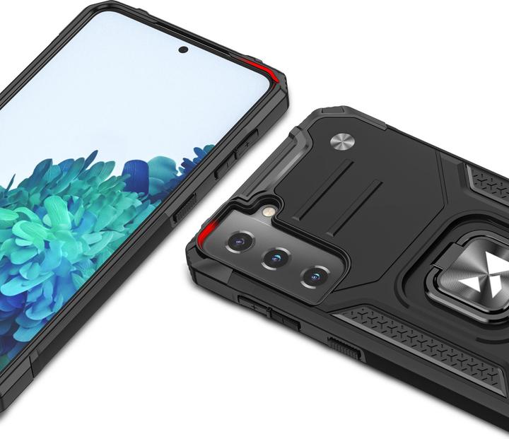 Produktbild Wozinsky Ring Armor Tough Hybrid Case Cover + Magnethalterung für Samsung Galaxy S22 + (S22 Plus) Ro (Samsung Galaxy S22+)