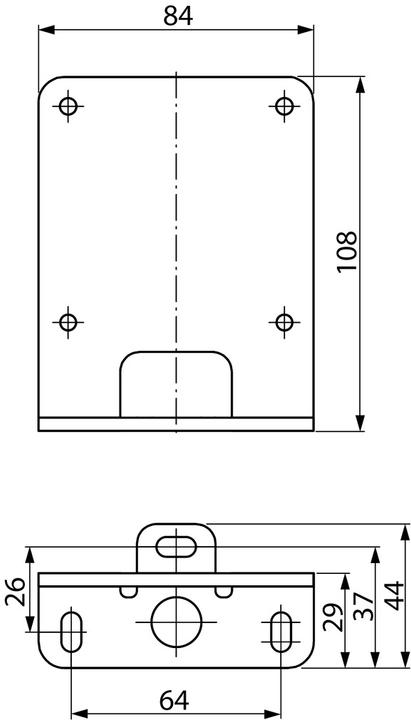 Actual product image Dormakaba Floor mounting bracket (Indoor)