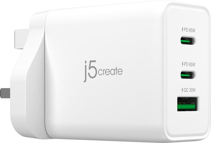 Produktbild j5Create 65W GAN USB-C 3-PORT CHARGER UK (65 W)
