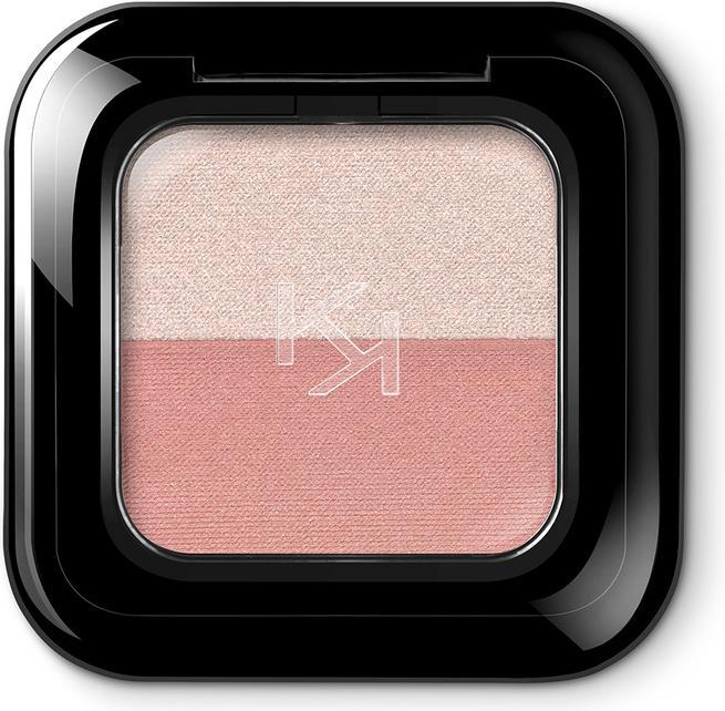 Actual product image KIKO Milano Bright Duo Eyeshadow (07 Light Rose / Rosy Peach)