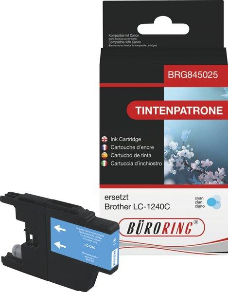 Immagine prodotto Büroring Tintenpatrone, ersetzt Brother LC-1240C, ca. 615 Seiten, cyan