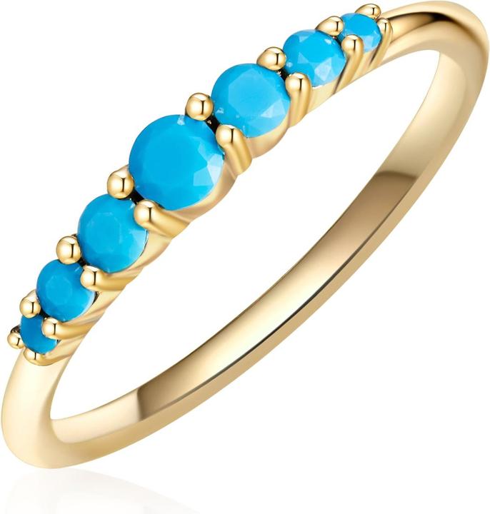 Immagine prodotto Glanzstücke München Donna Argento Sterling Turchese (rec.) Oro Giallo - 28693 (56, 925 Argento)