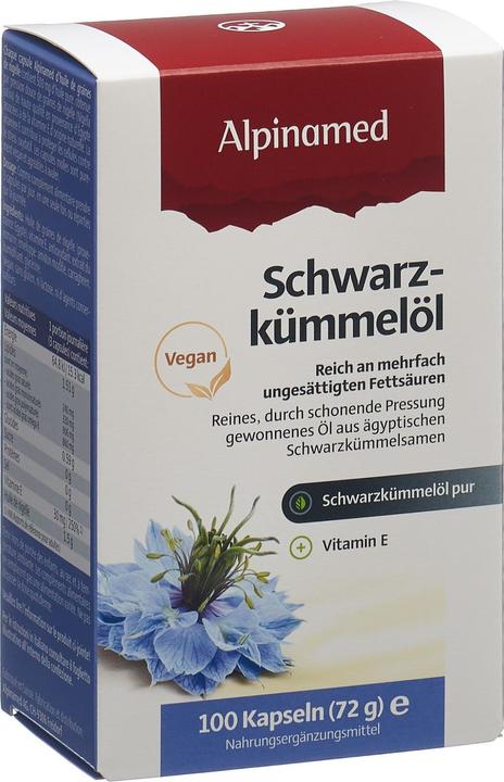 Actual product image Alpinamed Black cumin oil (100 Piece, Capsules, 112 g)