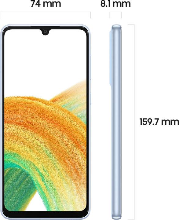 Immagine prodotto Samsung Galaxy A33 5G (128 GB, Blu impressionante, 6.40", Doppia SIM, 5G)
