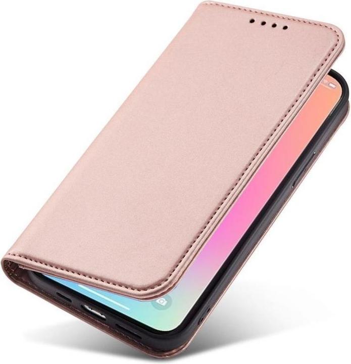 Actual product image Hurtel Magnet Card Case for iPhone 13 Pro Max Pouch Card Wallet Card Holder Pink (Apple iPhone 13 Pro Max)