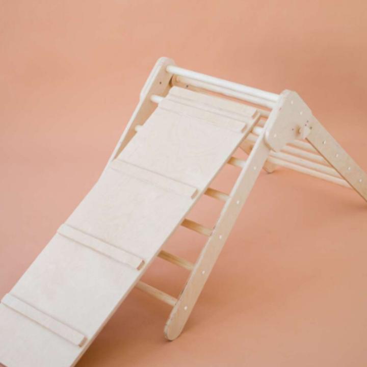 Produktbild Activity Board Kletterdreieck, Dreieck Holz Kinder, Pikler Dreieck mit Rutsche