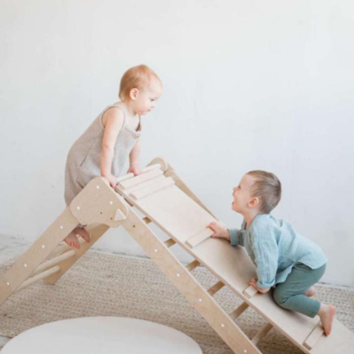 Produktbild Activity Board Kletterdreieck, Dreieck Holz Kinder, Pikler Dreieck mit Rutsche