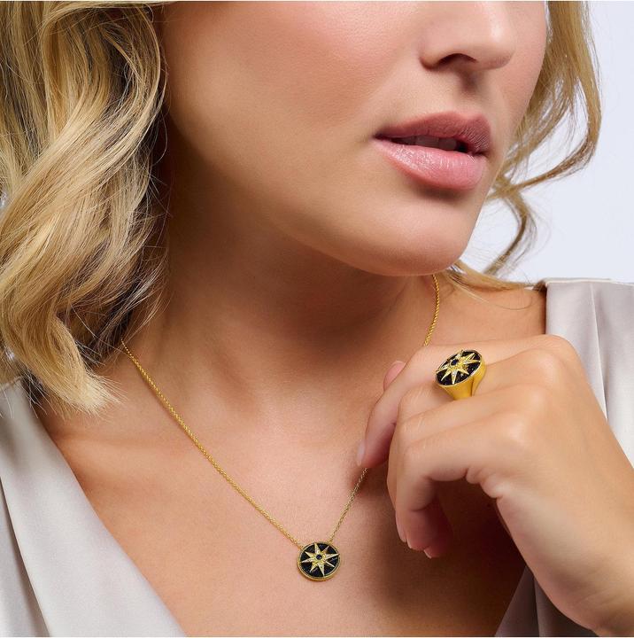 Immagine prodotto Thomas Sabo Collana Royalty Star con pietre oro (Argento 925, 40 - 45 cm)