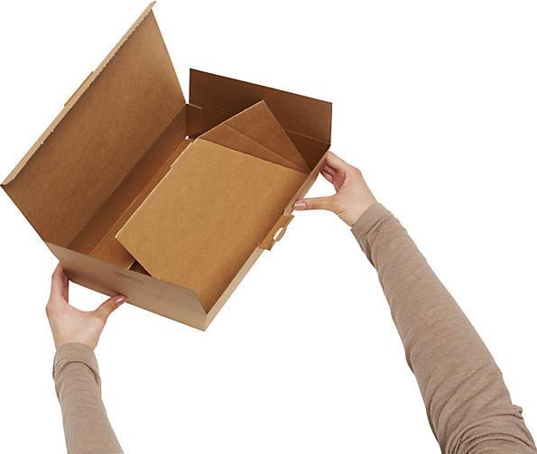 Actual product image Ratioform Quick box, brown, pack of 20, internal dimensions 346 x 243 x 39 mm. (20 x)
