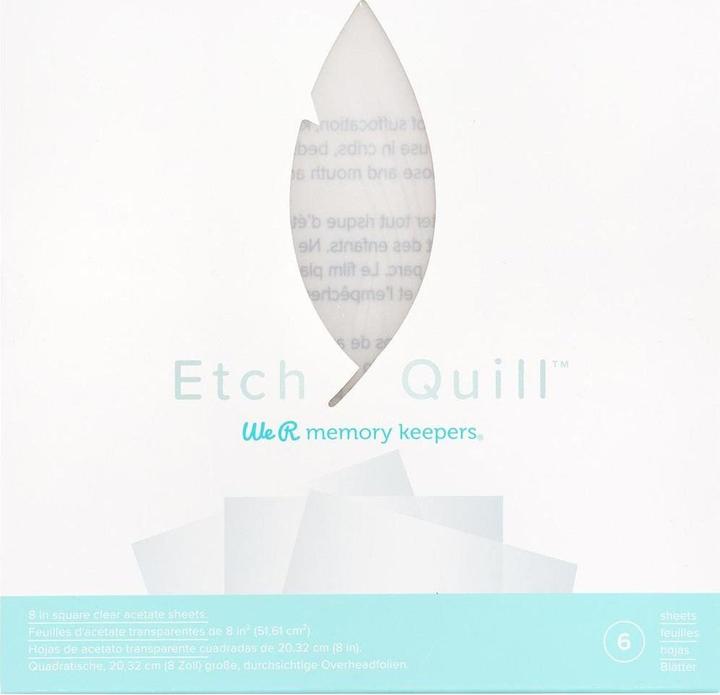 Image du produit We R Memory Keepers Plaques en plastique Etch Quill 6 pièces