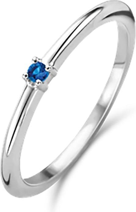 Ti Sento Milano Ring mit blauem Crystal 12210DB (56, 925 Silber)