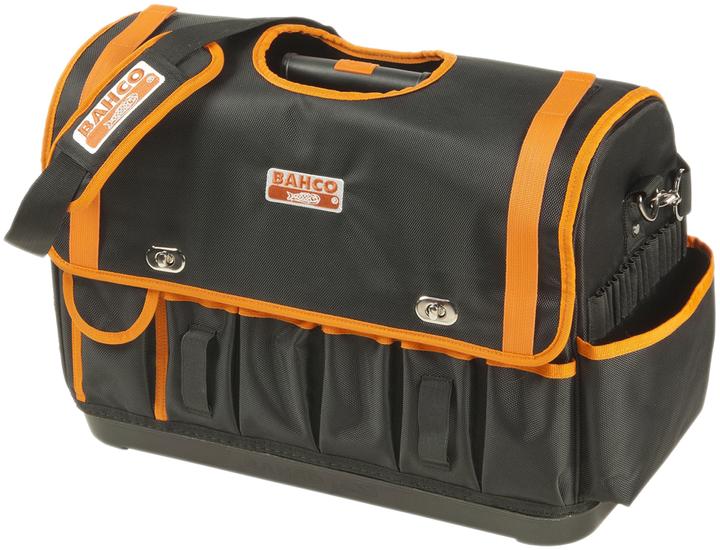 Actual product image Bahco Open deluxe fabric tool bag with fixed base, 32 l, 365 mm × 225 mm × 480 mm (1 pieces)