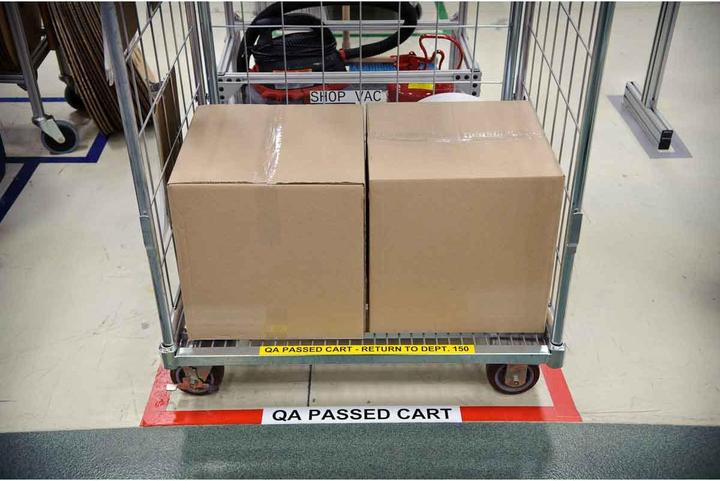 Actual product image Brady B-514, ToughStripe, floor marking tapes, polyester, yellow, 50.80 mm x 30.00 m, labelling: C